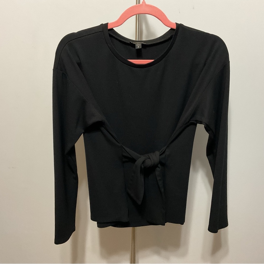 Express Black Long Sleeve Stretch Top Size S - Picture 1 of 5